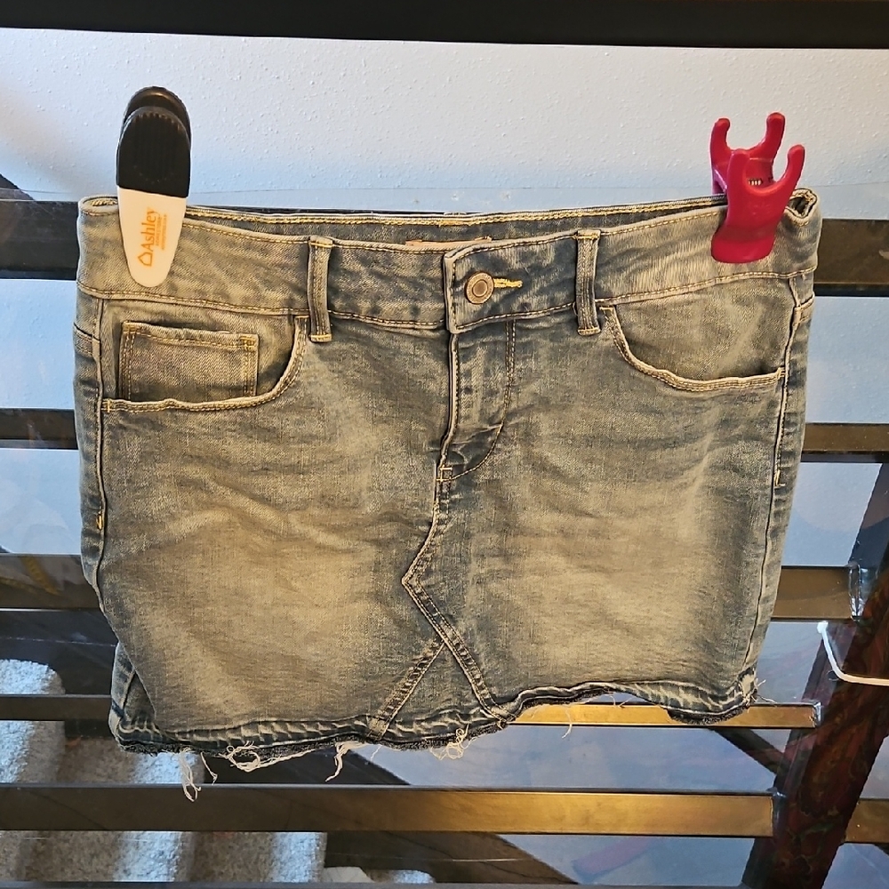 SO Blue Denim Skirt Girls Size 14.